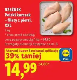 Lidl Rzeźnik Polski kurczak – filety z piersi, XXL oferta