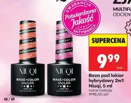 Biedronka Baza pod lakier hybrydowy 2w1 Niuqi, 5 ml oferta