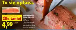 Lidl Łosoś atlantycki, filet ze skórą, XXL oferta