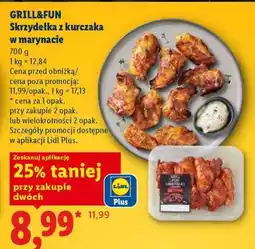 Lidl GRILL&FUN Skrzydełka z kurczaka w marynacie oferta