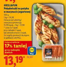Lidl GRILL&FUN Polędwiczki na patyku w marynacie jogurtowej oferta