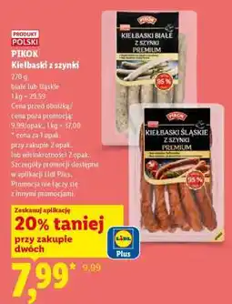 Lidl PIKOK Kiełbaski z szynki oferta