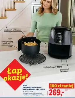 Lidl NINJA Frytkownica beztłuszczowa Air Fryer AF100EU oferta
