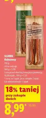 Lidl Sława Kabanosy oferta