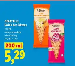 Lidl GELATELLI Rożek bez laktozy oferta