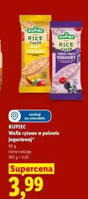 Lidl KUPIEC Wafle ryżowe w polewie jogurtowej oferta