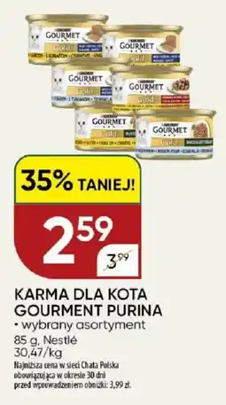 Chata Polska Karma dla kota gourment purina Nestlé oferta