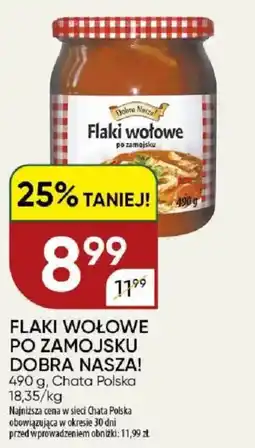 Chata Polska Flaki wołowe po zamojsku dobra nasza! chata polska oferta