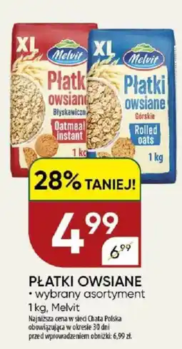 Chata Polska Płatki owsiane melvit oferta