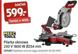 Jula MEEC TOOLS Pilarka ukosowa 230 V 1800 W ø254 mm oferta