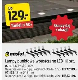 Jula Lampy punktowe wpuszczane LED 10 szt oferta