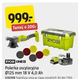 Jula Polerka oscylacyjna Ø125 mm 18 V 4,0 Ah RYOBI oferta