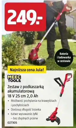 Jula Zestaw z podkaszarką akumulatorową 18 V 25 cm 2,0 Ah oferta