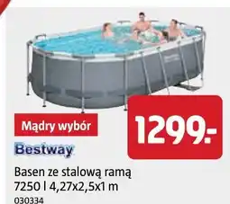 Jula Bestway Basen ze stalową ramą 7250 l 4,27x2,5x1 m oferta