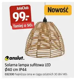 Jula Solarna lampa sufitowa LED 40 cm IP44 oferta