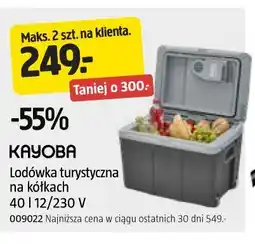 Jula KAYOBA Lodówka turystyczna na kółkach 40 l 12/230 V oferta