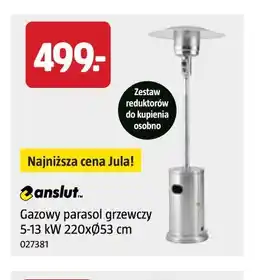 Jula Gazowy parasol grzewczy 5-13 kW 220x053 cm oferta