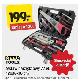 Jula Zestaw narzędziowy 72 el. 48x36x10 cm MEEC TOOLS oferta