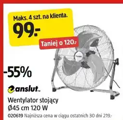 Jula anslut Wentylator stojący Ø45 cm 120 W oferta