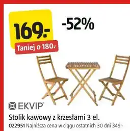 Jula Stolik kawowy z krzesłami 3 el oferta