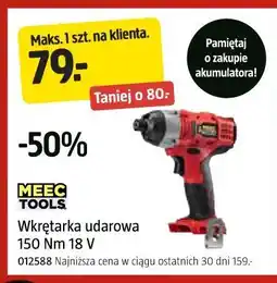Jula MEEC TOOLS Wkrętarka udarowa 150 Nm 18 V oferta