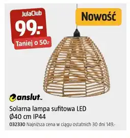 Jula Solarna lampa sufitowa LED ø40 cm IP44 oferta