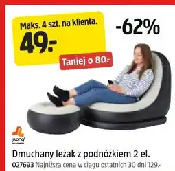 Jula Dmuchany leżak z podnóżkiem 2 el oferta