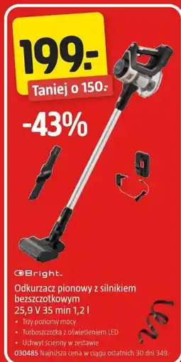 Jula Bright Odkurzacz pionowy z silnikiem bezszczotkowym 25,9 V 35 min oferta
