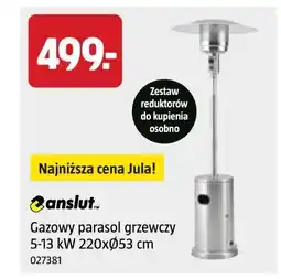 Jula Gazowy parasol grzewczy 5-13 kW 220x053 cm anslut oferta