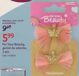 Rossmann For Your Beauty, gumki do włosów, 2 szt oferta