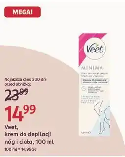 Rossmann Veet, krem do depilacji nóg i ciała oferta