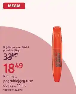 Rossmann Rimmel, pogrubiający tusz do rzęs oferta