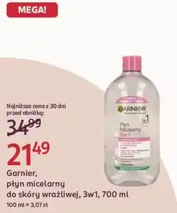 Rossmann Garnier, płyn micelarny do skóry wrażliwej, 3w1 oferta
