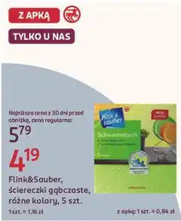 Rossmann Flink&Sauber, ściereczki gąbczaste, różne kolory, 5 szt oferta