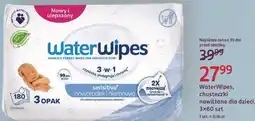 Rossmann WaterWipes, chusteczki nawilżane dla dzieci, 3x60 szt oferta