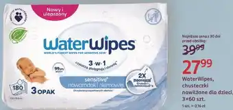Rossmann WaterWipes, chusteczki nawilżane dla dzieci, 3x60 szt oferta