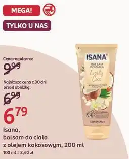 Rossmann Isana, balsam do ciała z olejem kokosowym oferta