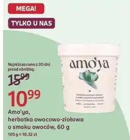 Rossmann Amo'ya, herbatka owocowo-ziołowa o smaku owoców oferta