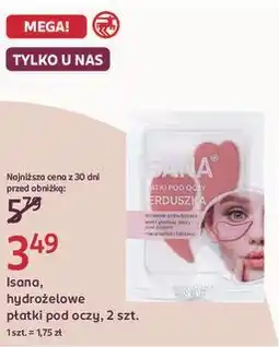 Rossmann Isana, hydrożelowe płatki pod oczy, 2 szt oferta