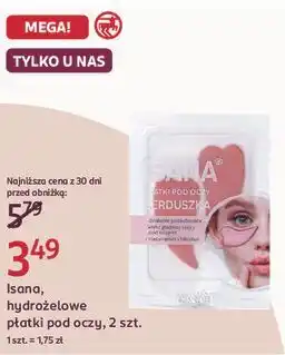 Rossmann Isana, hydrożelowe płatki pod oczy, 2 szt oferta