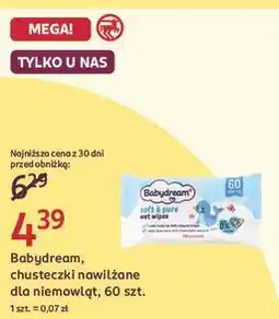 Rossmann Babydream, chusteczki nawilżane dla niemowląt, 60 szt oferta