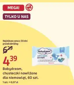 Rossmann Babydream, chusteczki nawilżane dla niemowląt, 60 szt oferta