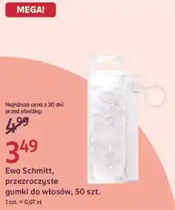 Rossmann Ewa Schmitt, przezroczyste gumki do włosów, 50 szt oferta