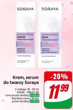 Dino Krem, serum do twarzy Soraya oferta