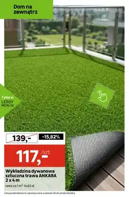 Wykładzina dywanowa sztuczna trawa ANKARA 2x4m