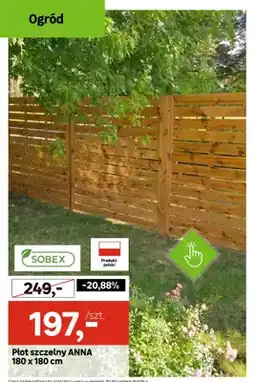 Leroy Merlin Płot szczelny ANNA SOBEX 180x180cm oferta