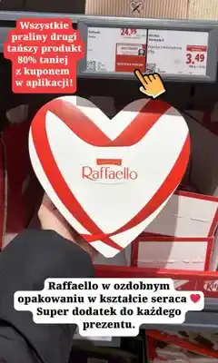 Lidl Praliny Raffaello Serce oferta