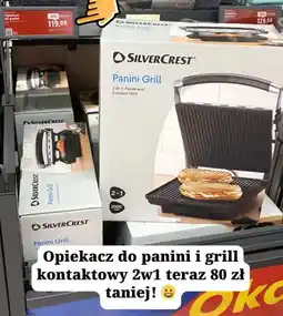Lidl Opiekacz do panini i grill kontaktowy 2w1 Silvercrest 2000W oferta