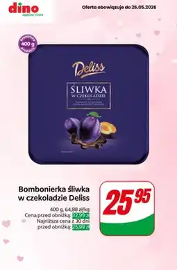 Dino Bombonierka śliwka w czekoladzie Deliss oferta