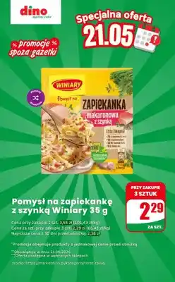 Dino Pomysł na zapiekankę z szynką Winiary oferta